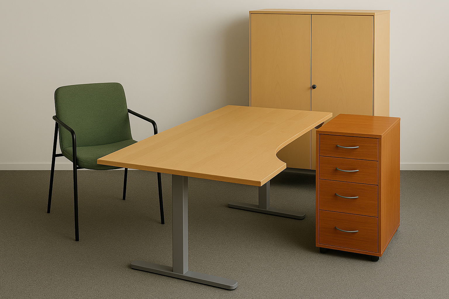 Indret dit kontor med brugte kontormøbler